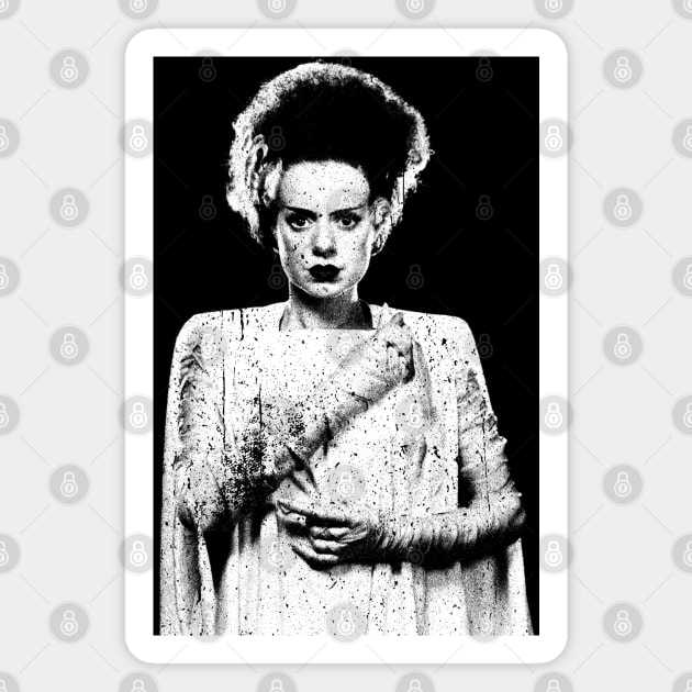 Bride of Frankenstein distressed Magnet by RetroPandora